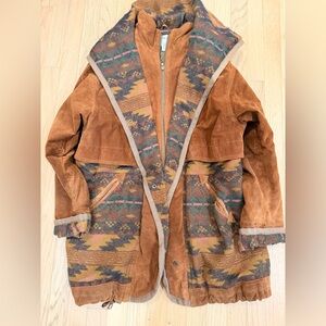 Women's Brown Patterned Jacket